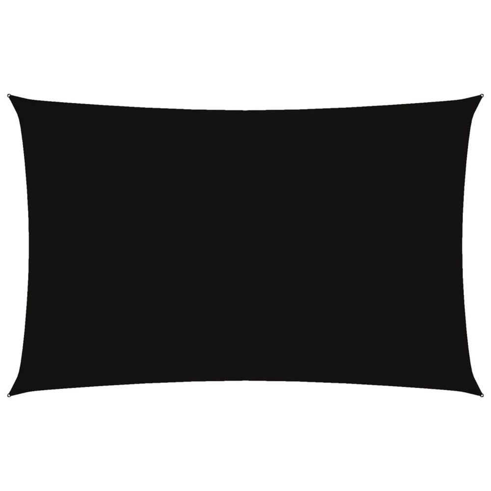 Voile de parasol tissu oxford rectangulaire 2,5x5 m noir