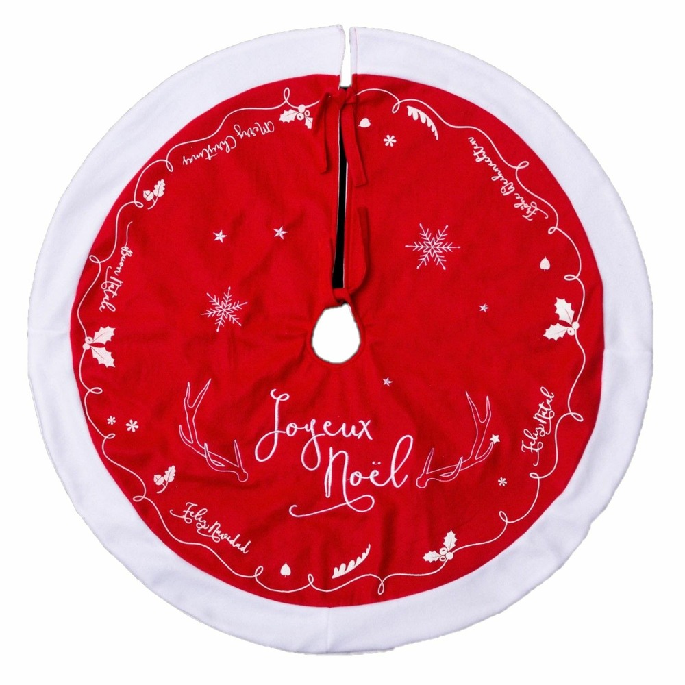 Tapis pour sapin de noël traineau - feutrine