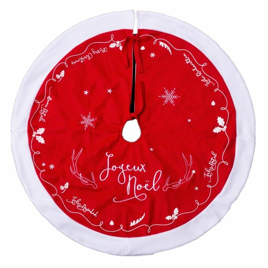 Tapis pour sapin de noël traineau - feutrine