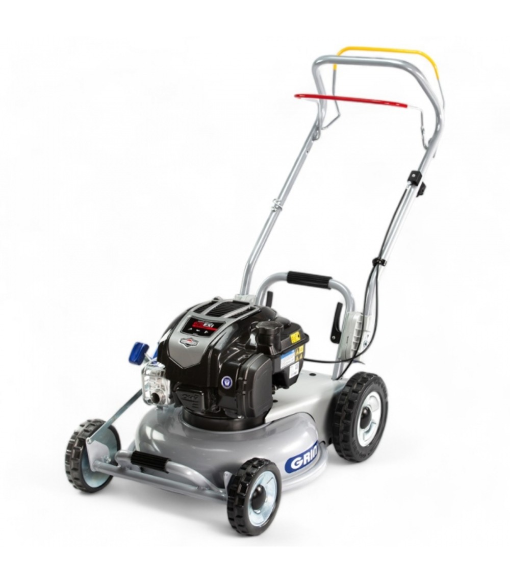 Tondeuse thermique tractée, moteur 163cm3 briggs stratton, mulching avancé, 1200m2 - grin hm46a