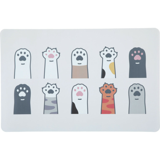 Set pour ecuelles patounes 43 x 28 cm pour chat