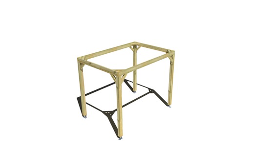 Pergola bois • 3m x 2m • indépendante • cadre simple • livraison comprise