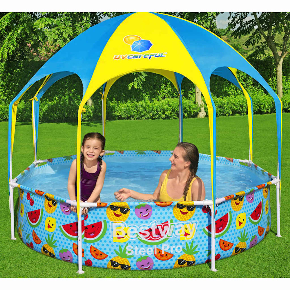 Piscine hors sol steel pro uv careful pour enfants 244x51 cm