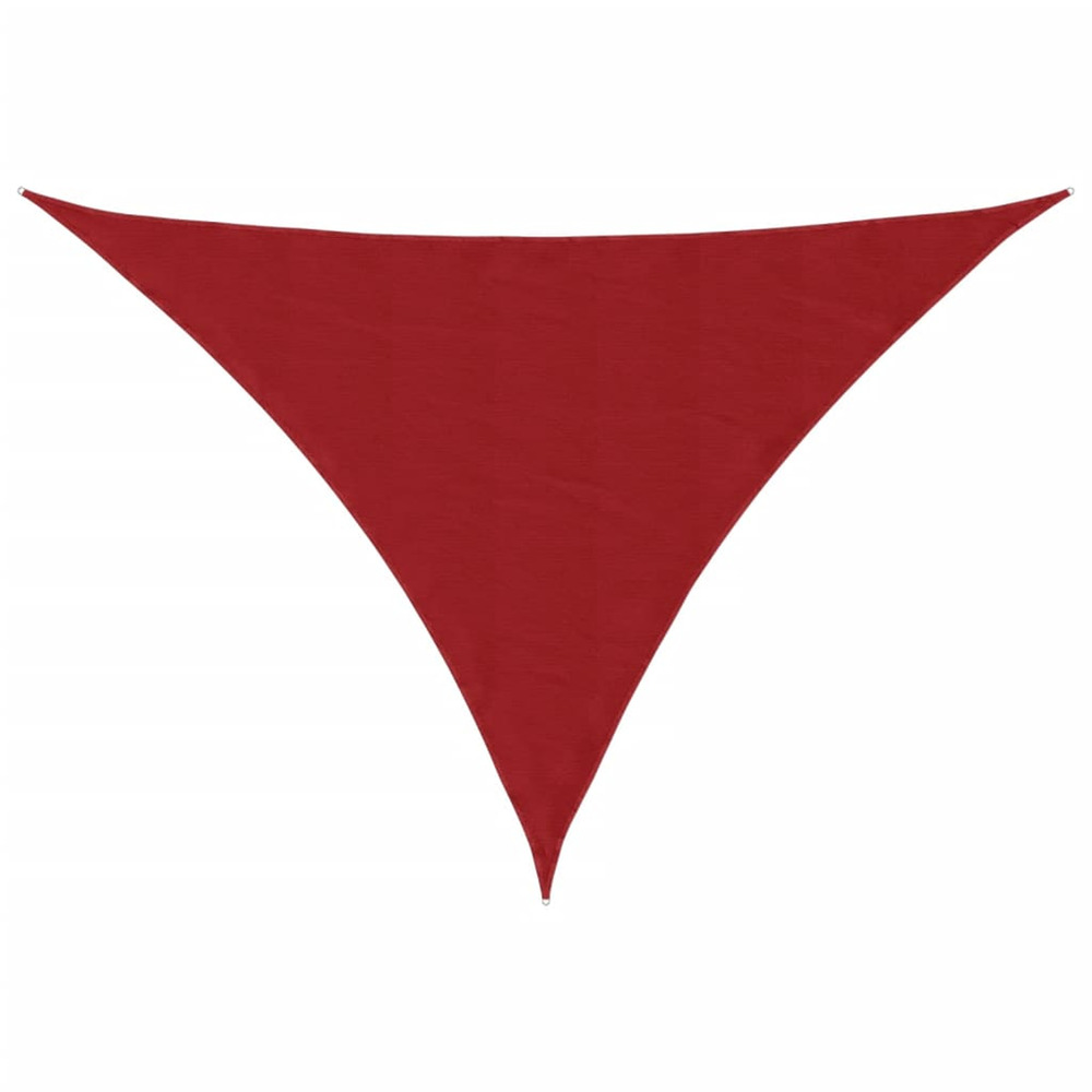 Voile de parasol tissu oxford triangulaire 5x6x6 m rouge