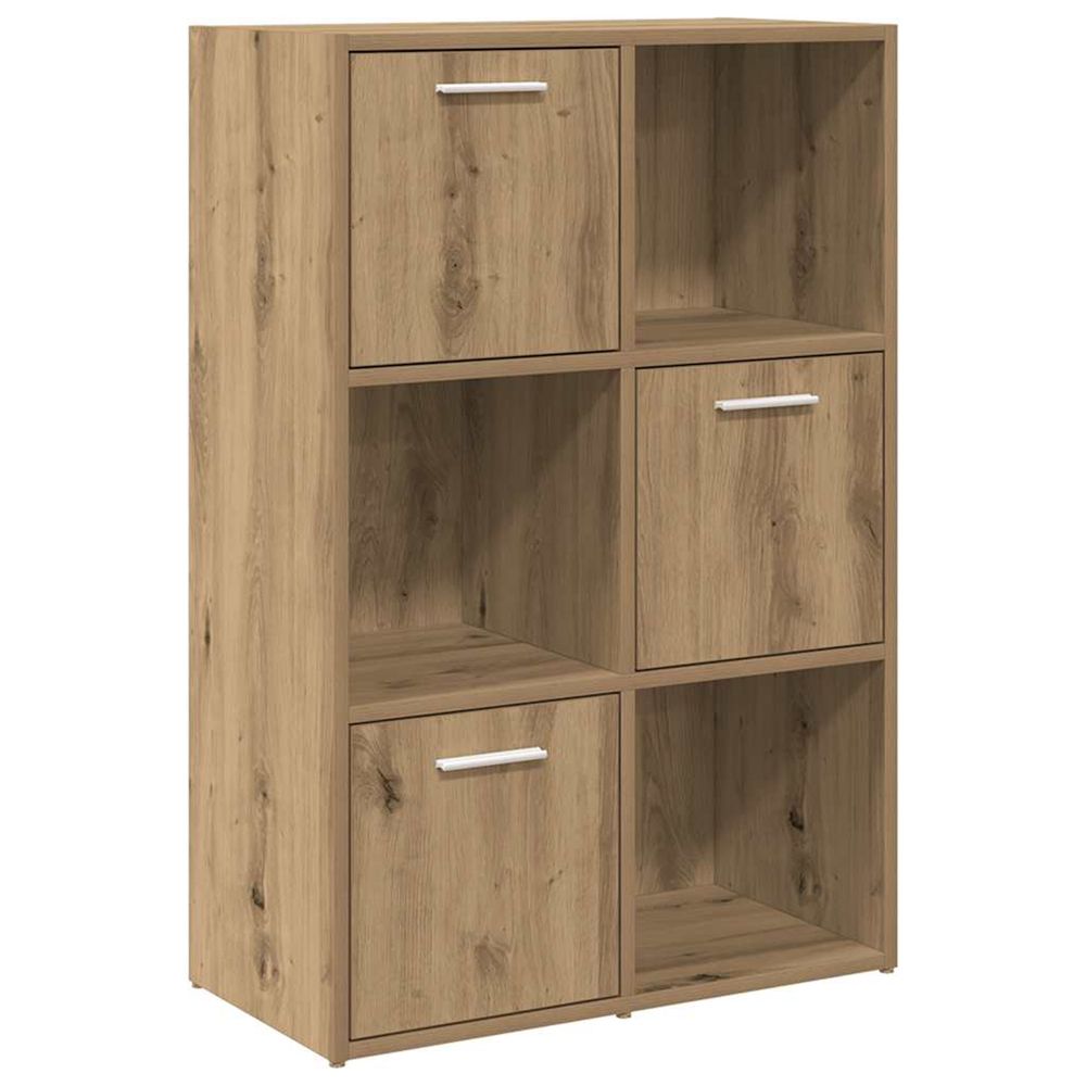 Bibliothèque chêne artisanal 60,5x30x90 cm bois d'ingénierie