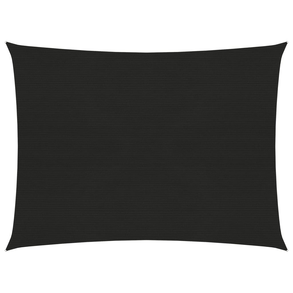 Voile d'ombrage 160 g/m² noir 5 x 6 m pehd