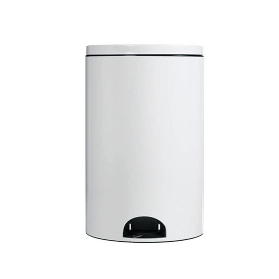 Poubelle à pédale 20l blanc - 90253
