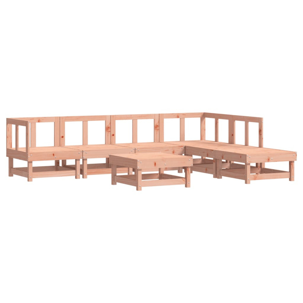 Salon de jardin 7 pcs bois massif douglas