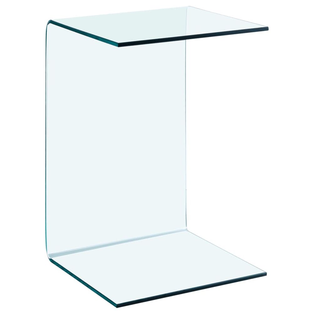 Table d'appoint 40x40x60 cm verre trempé