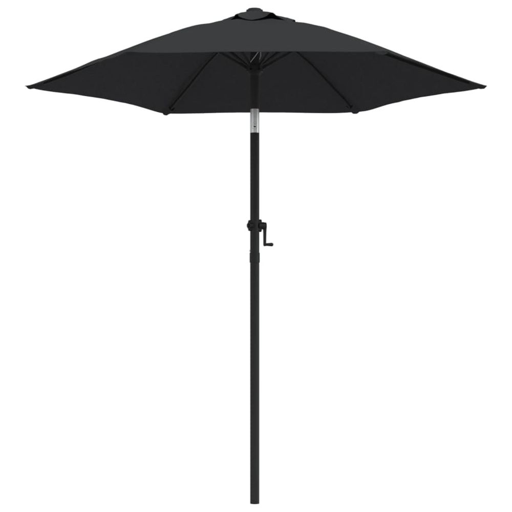 Parasol Noir 200x211 cm Aluminium