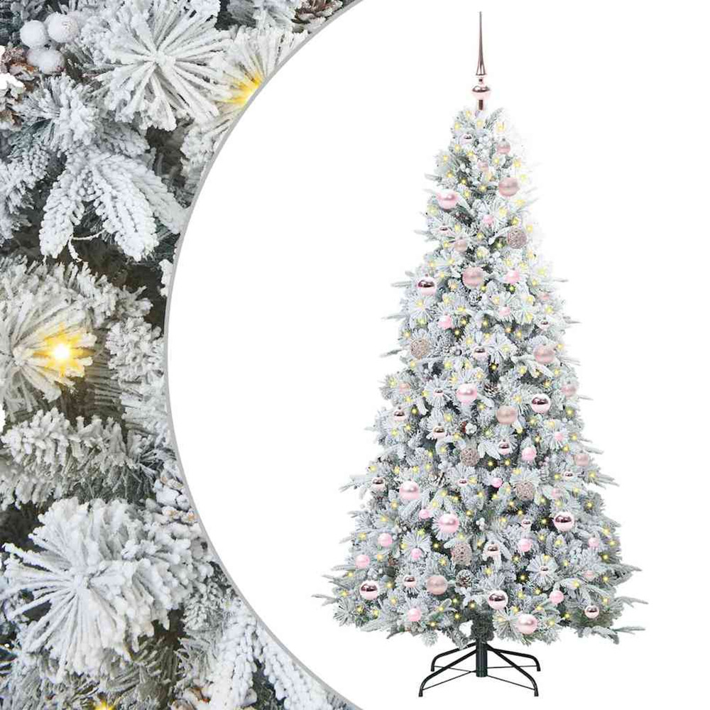 Sapin de noël artificiel à branches articulées blanc 180 cm