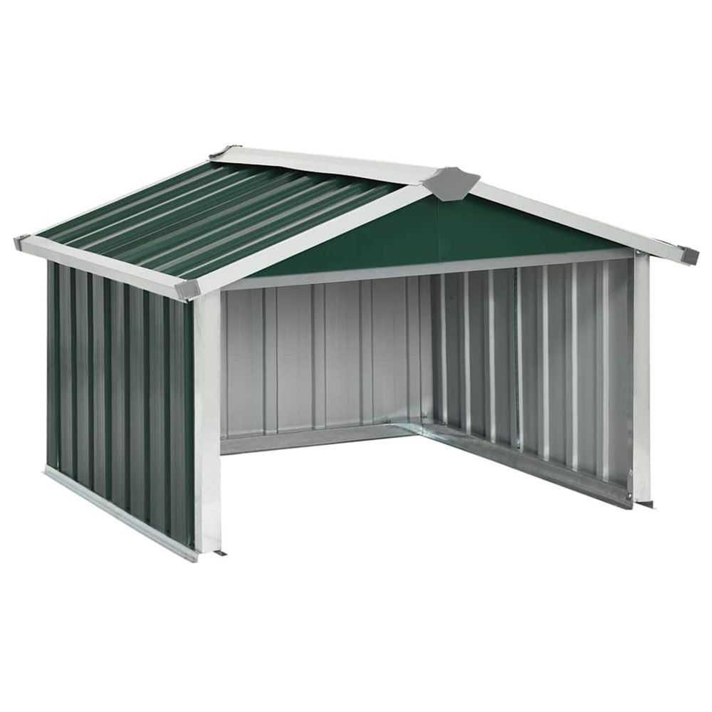 Abri tondeuse robot de jardin 92x97x63 cm acier galvanisé vert