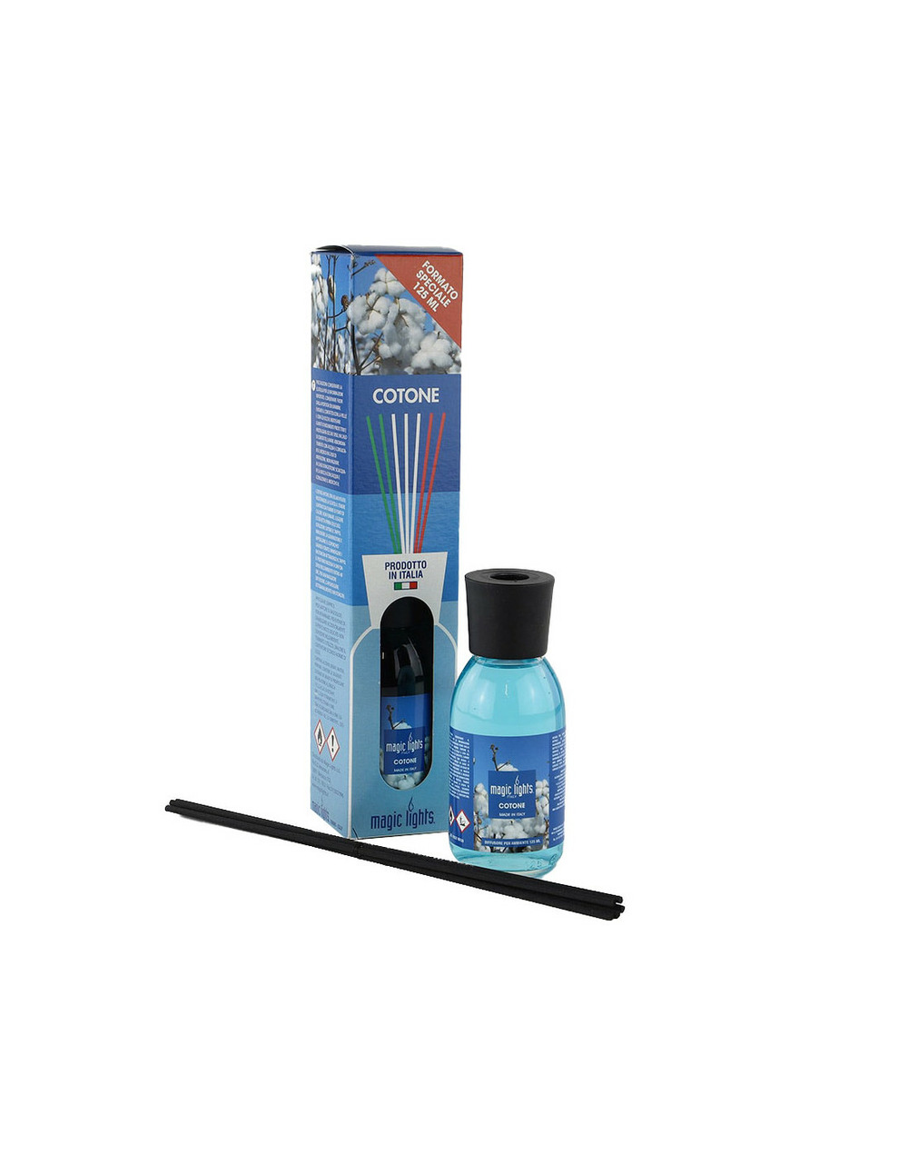 Diffuseur de parfum mikado coton 125ml. Magic lights