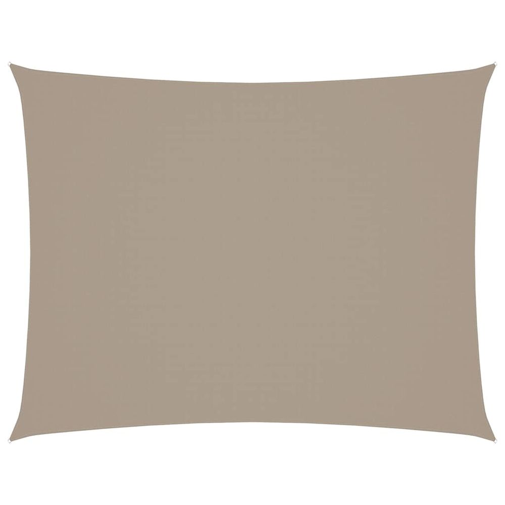 Voile de parasol tissu oxford rectangulaire 3x4,5 m taupe