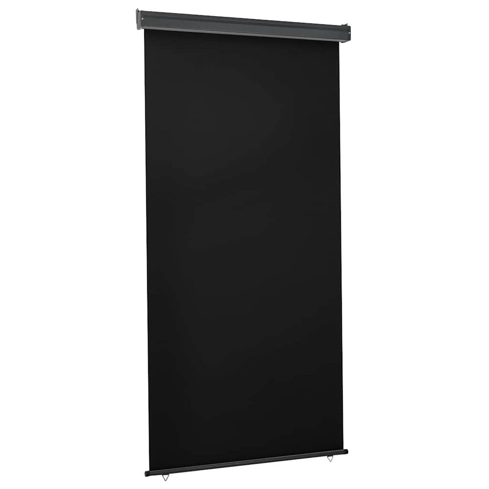 Auvent latéral de balcon 125x250 cm noir