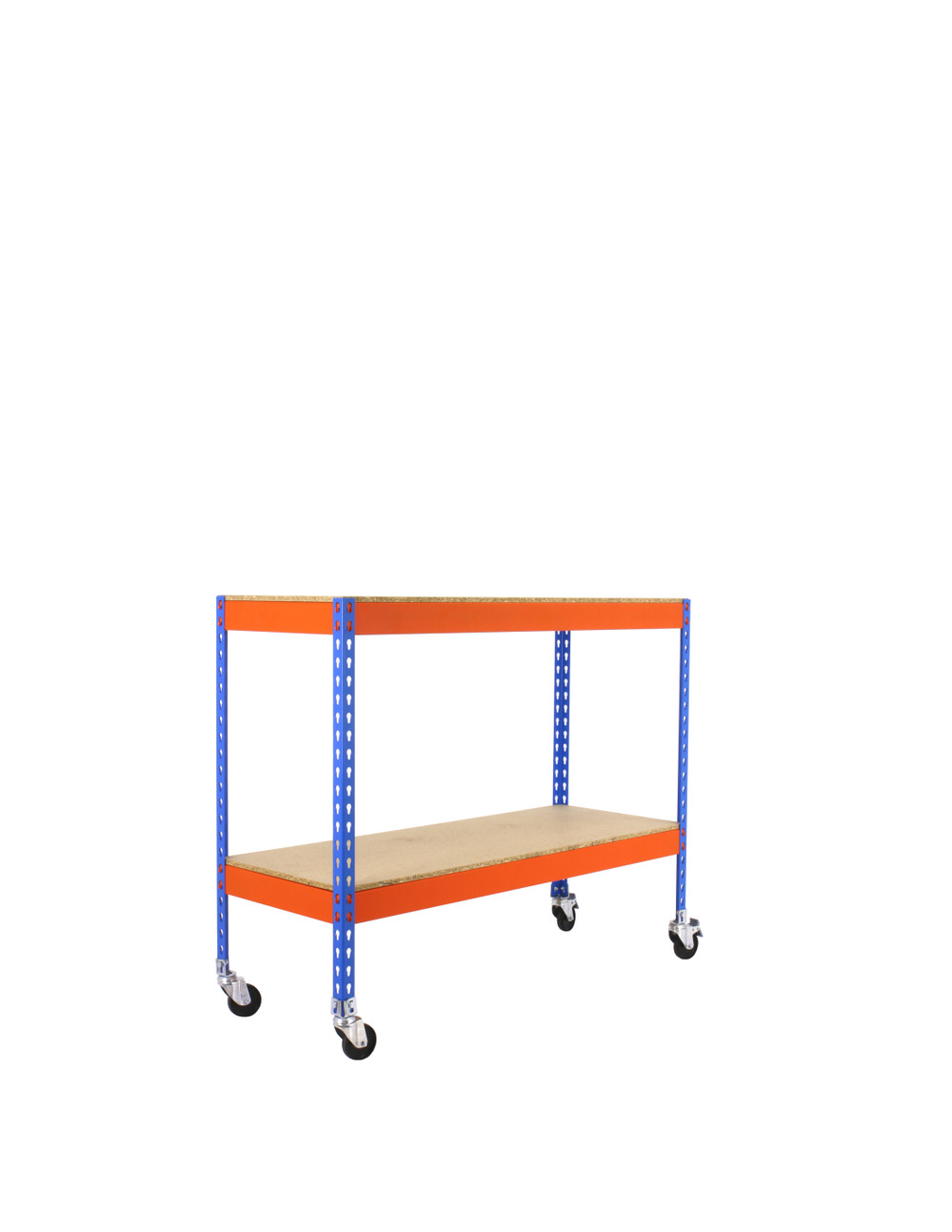 Etagère sans vis ecoforte mob. 1207-2 chipboard 900 bleu/orang/bois bleu/orange/bois 975x1200x750 - simonrack