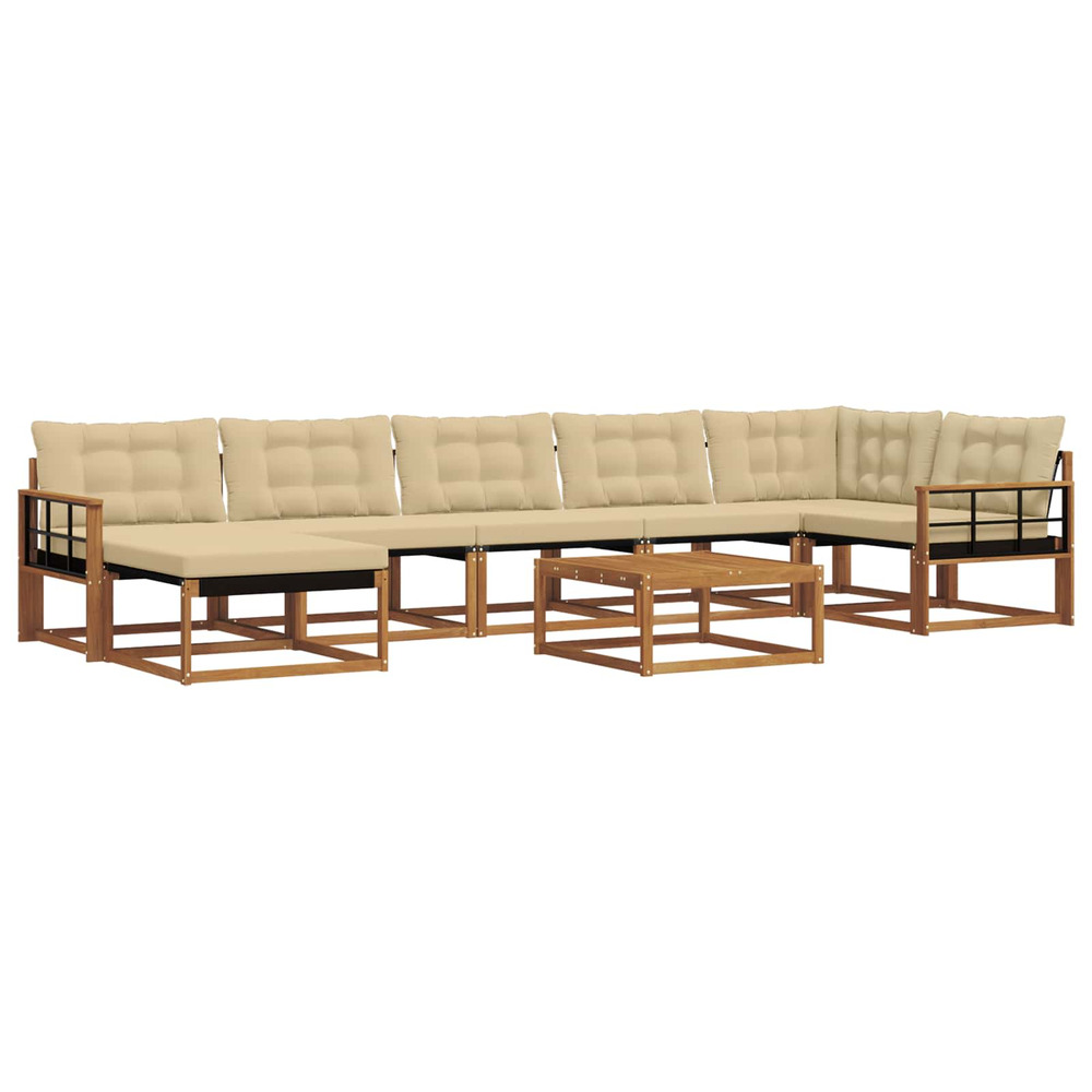 Ensemble de canapés d'extérieur 22 pcs naturel et beige