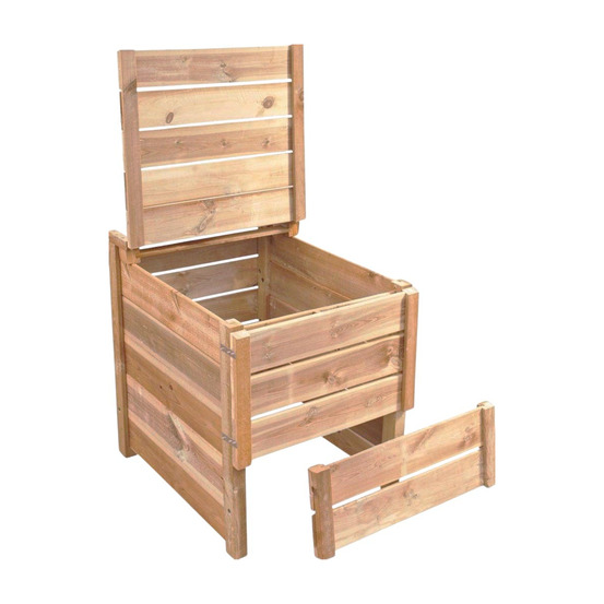 Composteur de jardin en bois douglas du morvan pefc 350 litres