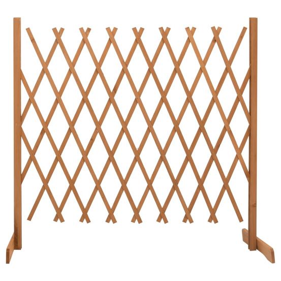 Clôture en treillis de jardin orange 180x100 cm bois de sapin