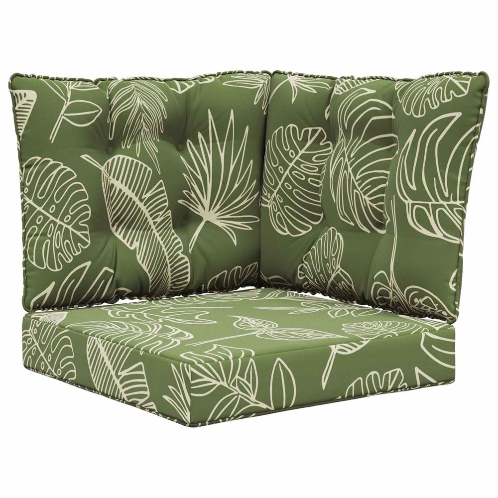 Coussin de canapé d'extérieur polyester modèle feuille