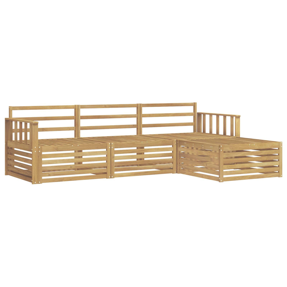 Ensemble de canapés d'extérieur 4 pcs blanc