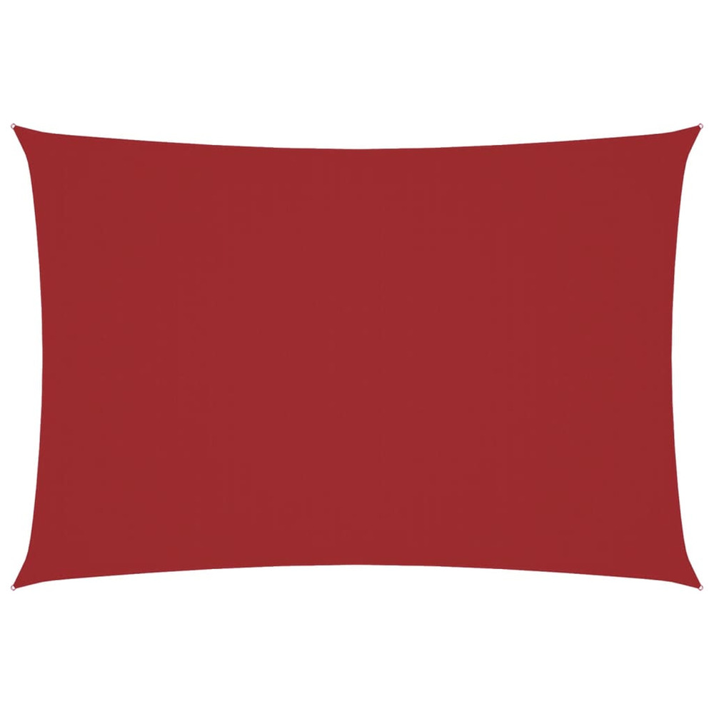 Voile de parasol tissu oxford rectangulaire 3x6 m rouge