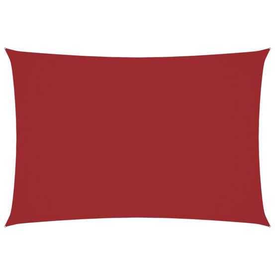 Voile de parasol tissu oxford rectangulaire 3x6 m rouge