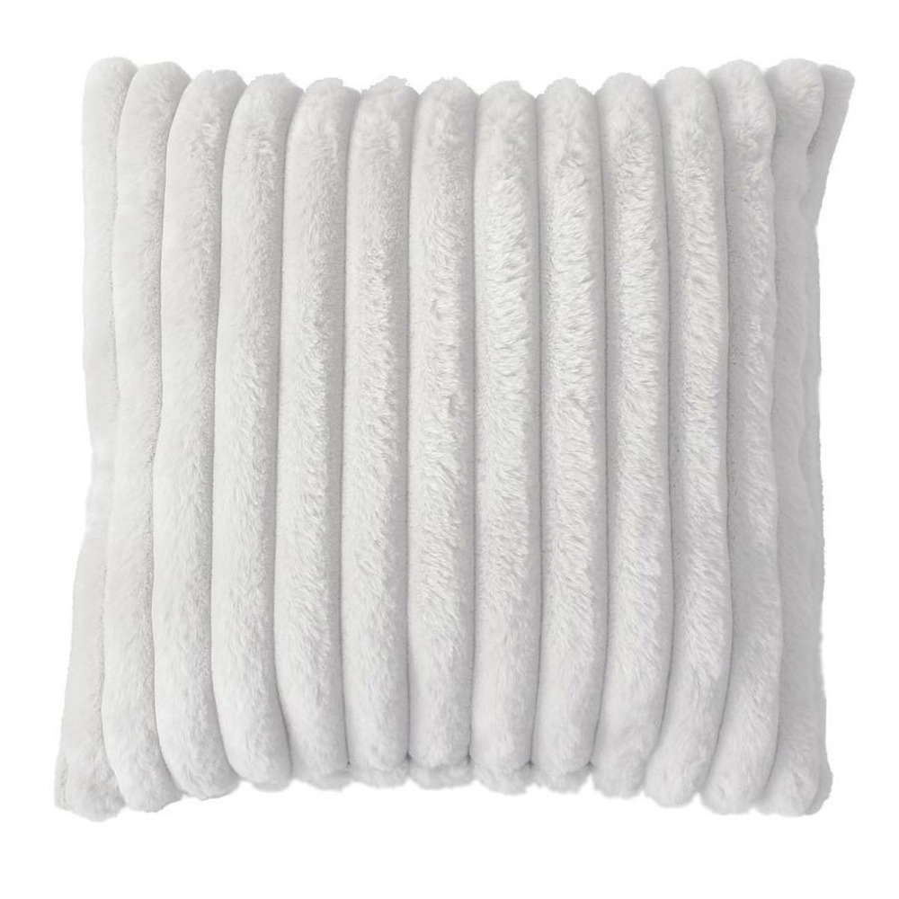 Coussin imitation fourrure 