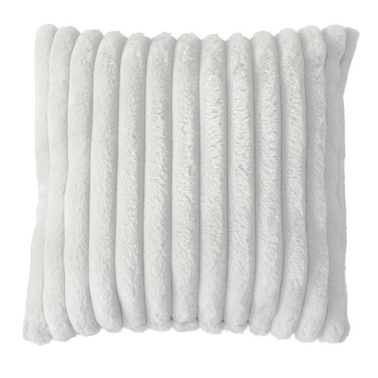 Coussin imitation fourrure