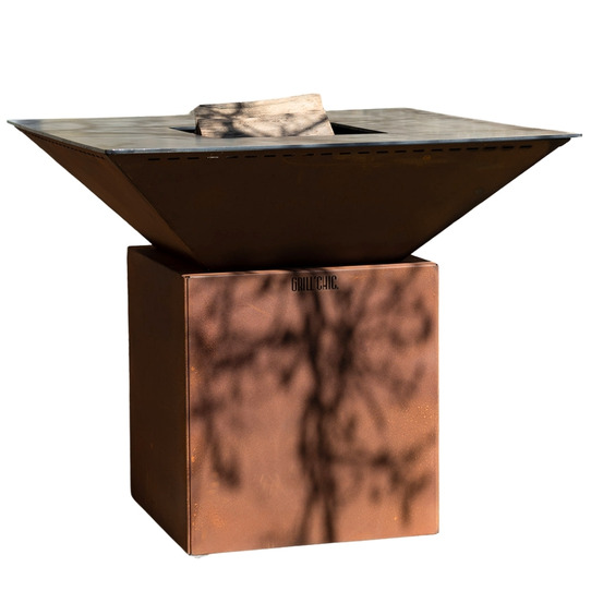 Brasero cevenol corten normal carre 103 simple cuve