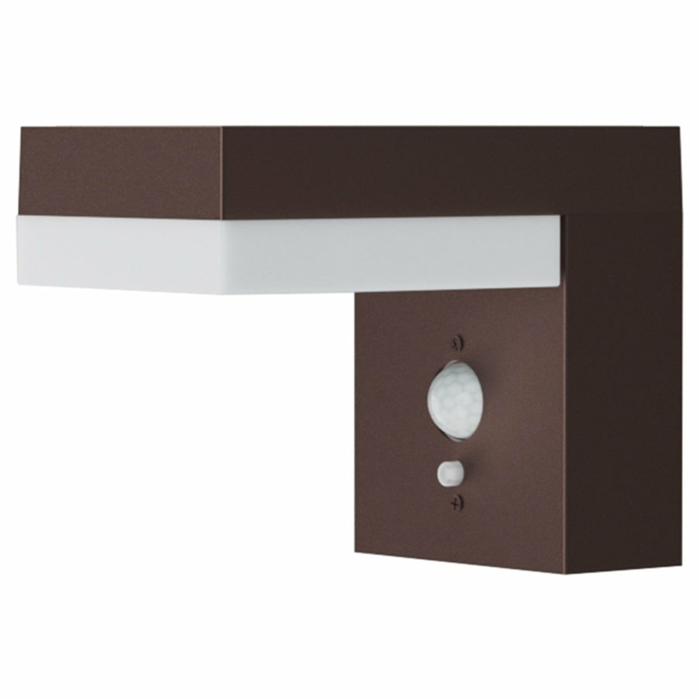 Applique murale solaire cenova marron aluminium h12,5cm