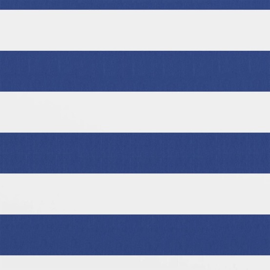 Écran de balcon blanc et bleu 90x500 cm tissu oxford