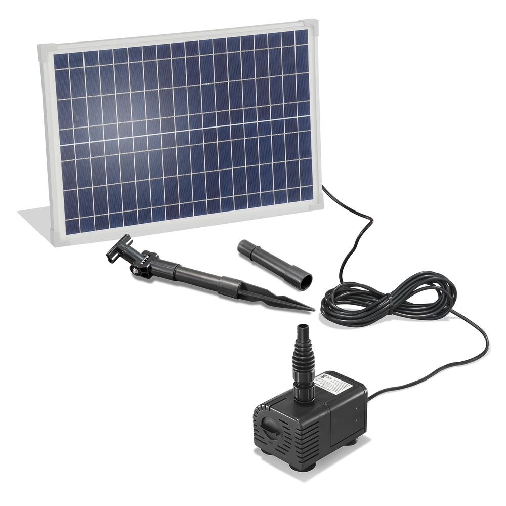Esotec solar cours d'eau pour étang de jardin set complet 25/1600 fontaine solaire 101018