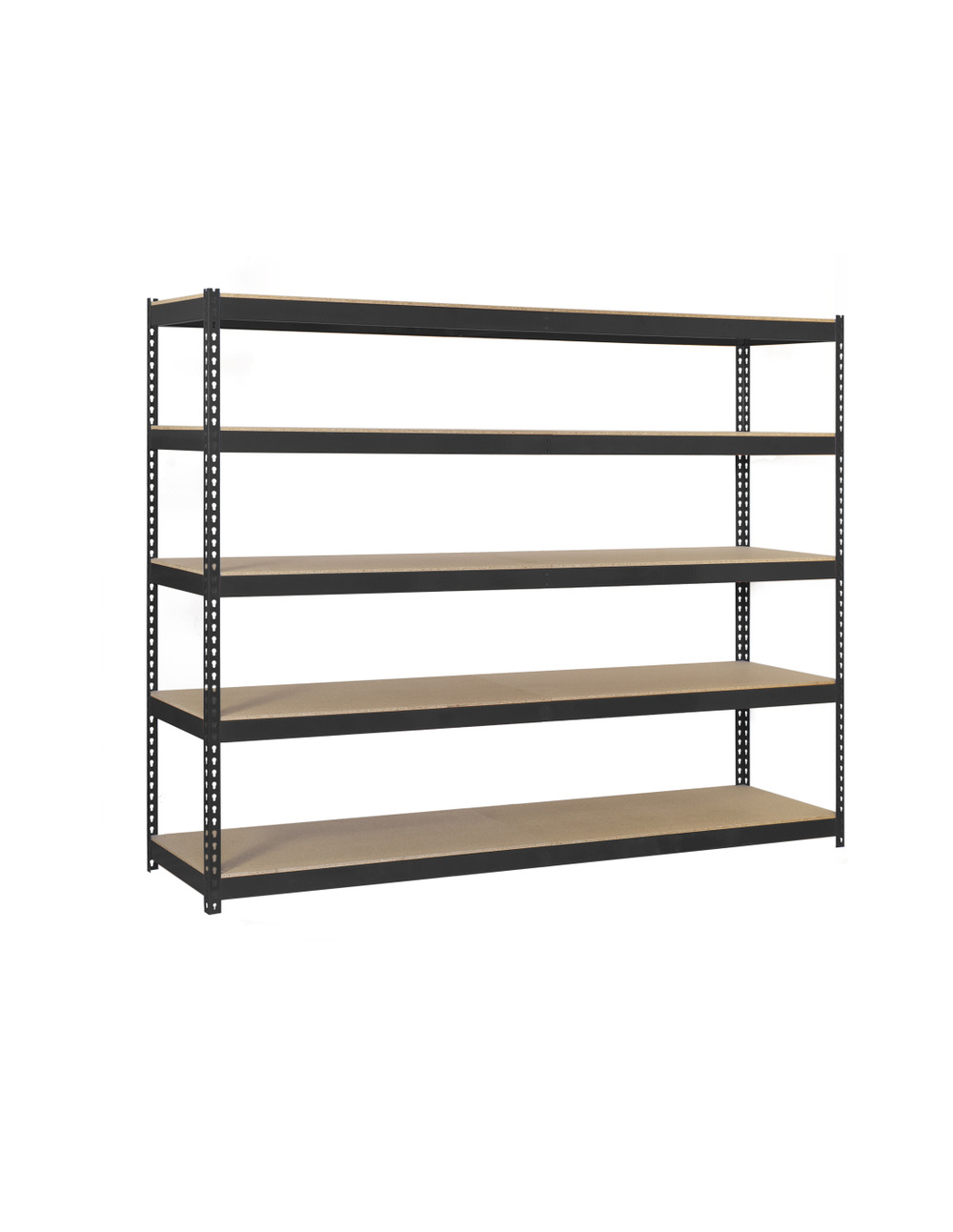 Etagère sans vis ecoforte 1204-5 chipboard 3000 antracite/bois antracite/bois 3000x1200x450 - simonrack