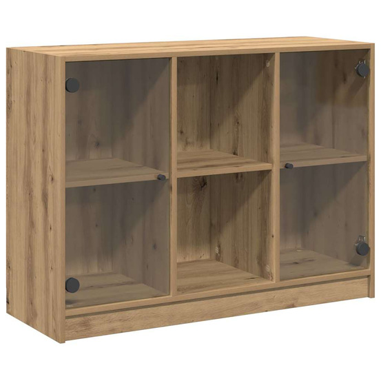 Buffet chêne artisanal 102x37x75,5 cm bois d'ingénierie