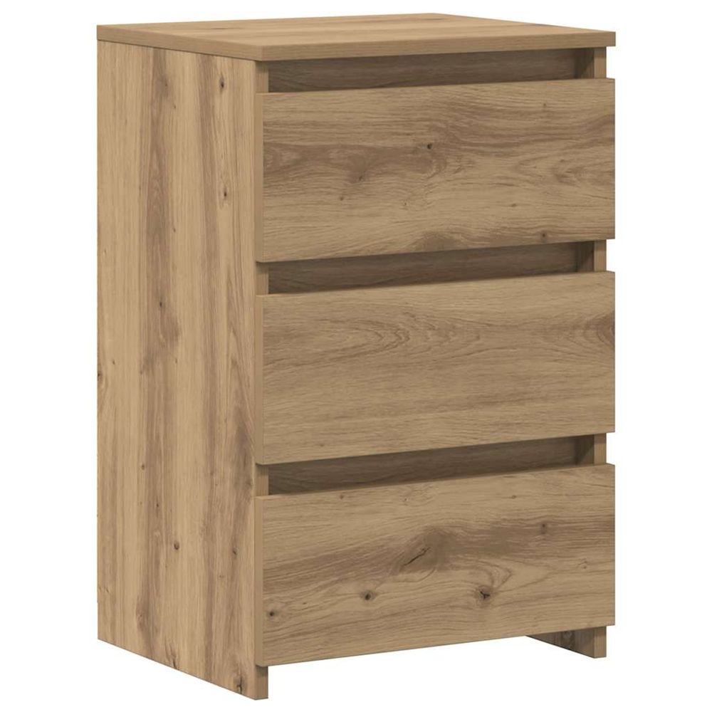 Tables de chevet 2 pcs chêne artisanal bois d'ingénierie