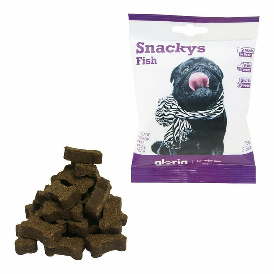 Snack pour chiens gloria display snackys poisson