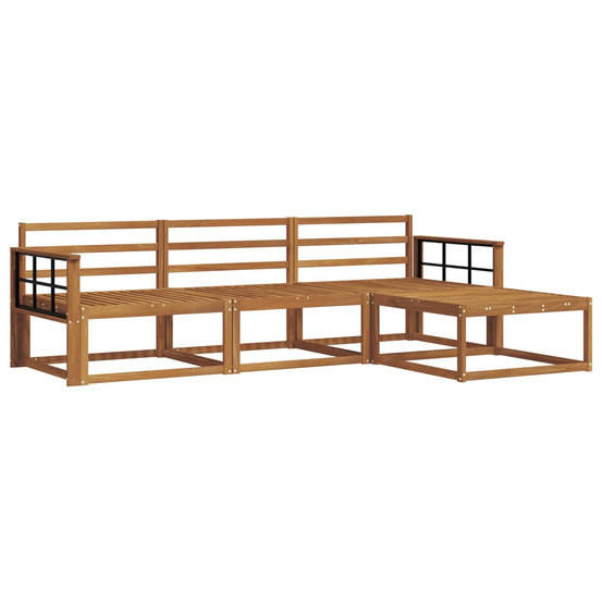 Ensemble de canapés d'extérieur 4 pcs naturel