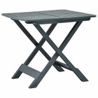 Table pliable de jardin vert 79x72x70 cm plastique
