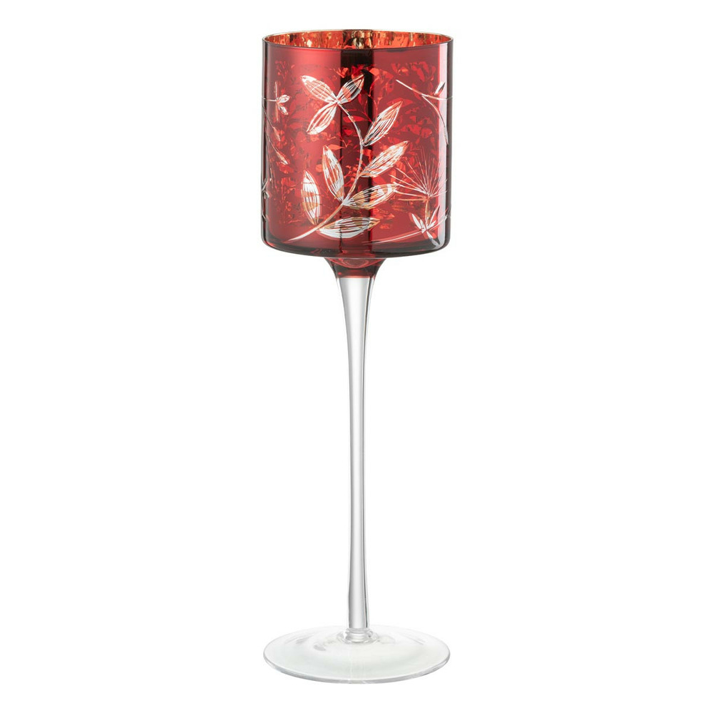 Photophore sur pied en verre 