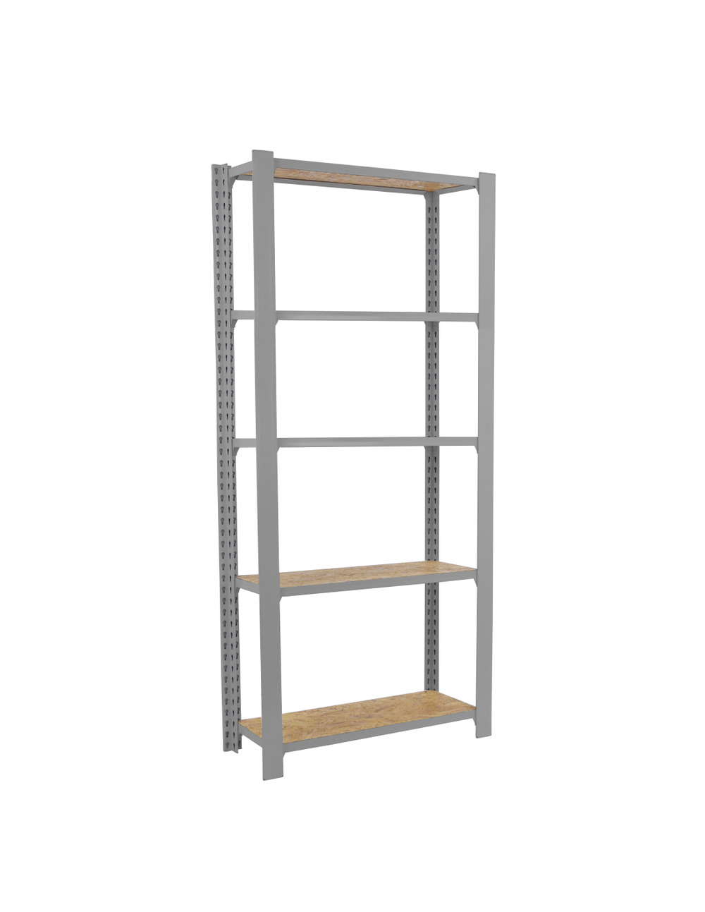 Etagère légère sans vis officlick 5/300 wood 800 gris/osb gris/osb 2100x800x300 - simonrack