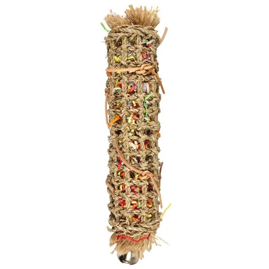 Jouet pour oiseaux papyr tube pour perruche multicolore 45 cm