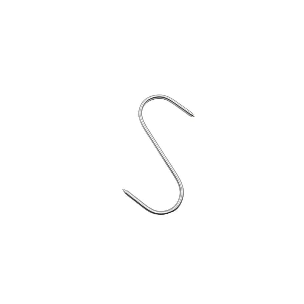 Lot de 3 crochets en s inox 12 cm