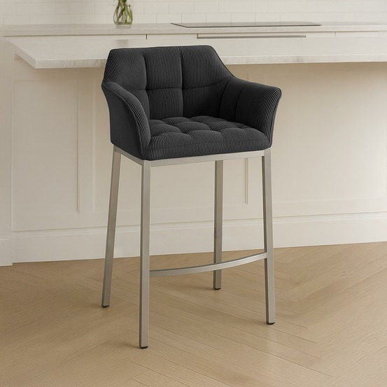 Tabouret de bar damaso e cord avec structure à 4 pieds