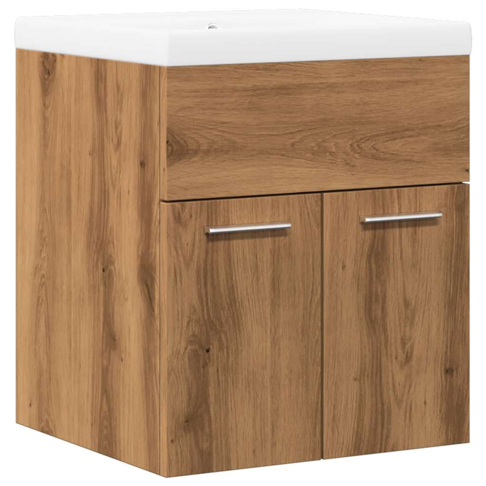 Ensemble de meubles salle de bain 2 pcs bois d'ingénierie
