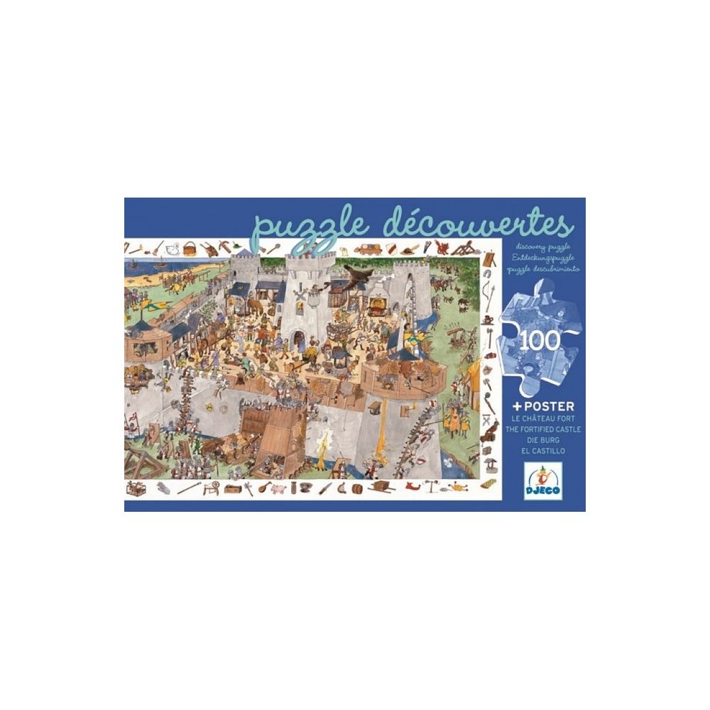 Puzzle d observation le chateau fort 100 pieces