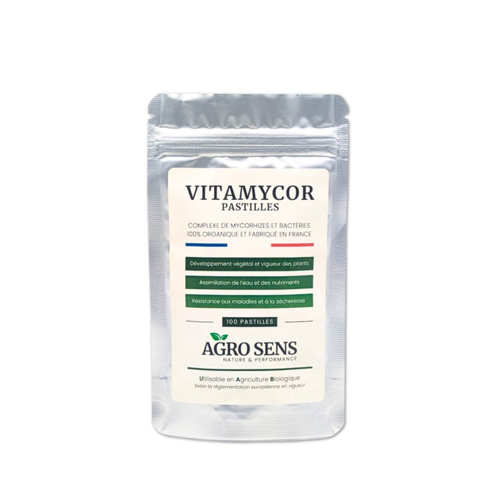 Vitamycor pastilles - mycorhizes pour plantations - agro sens - sachet 100 pastilles