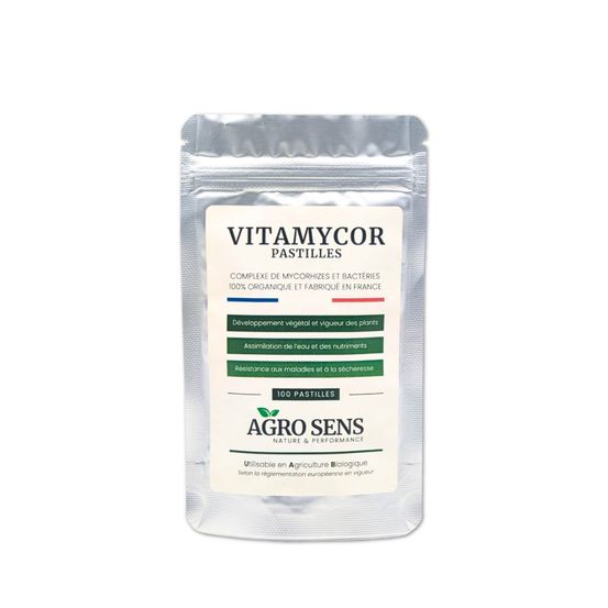 Vitamycor pastilles - mycorhizes pour plantations - agro sens - sachet 100 pastilles