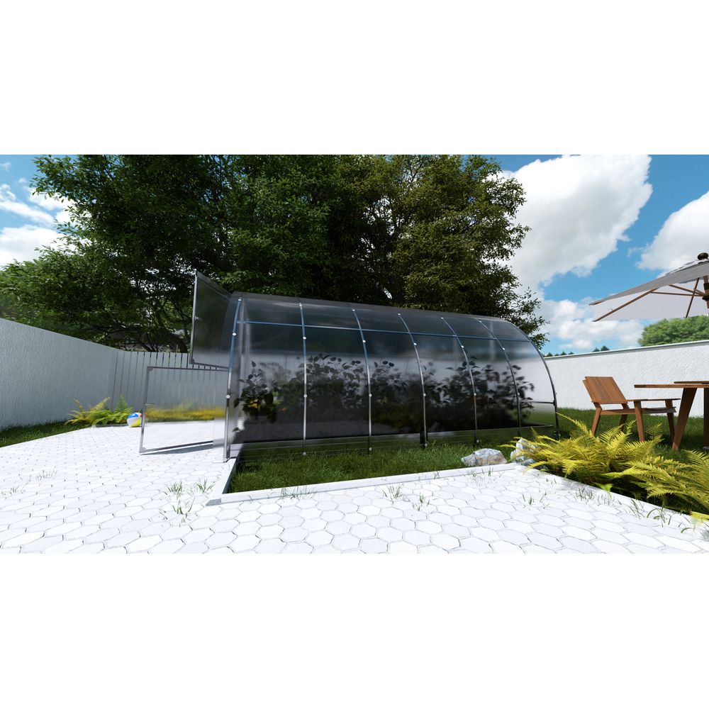 Serre en polycarbonate easy 12m² (3x4m), 6mm
