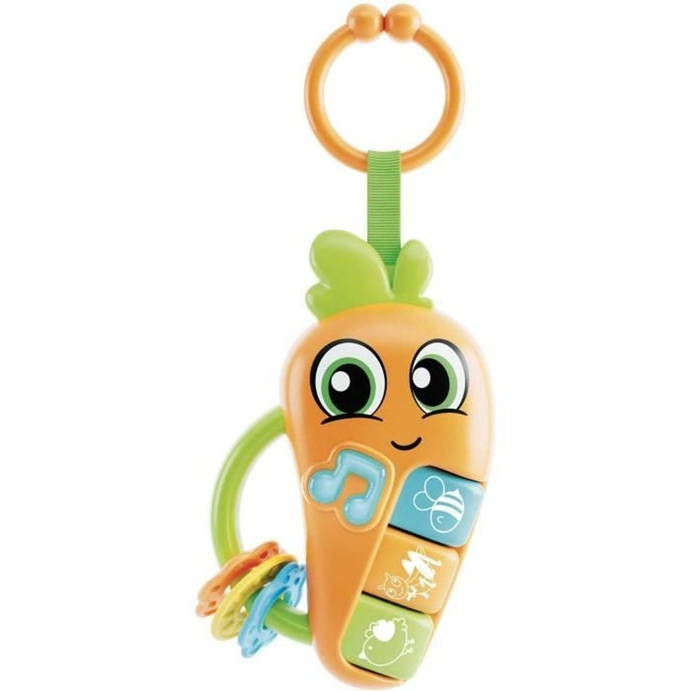 Hochet électronique mélodies et bruits d'animaux, anneaux de dentition